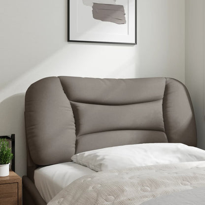 Kopfteil-Kissen "Hvar" Taupe 80 cm Stoff