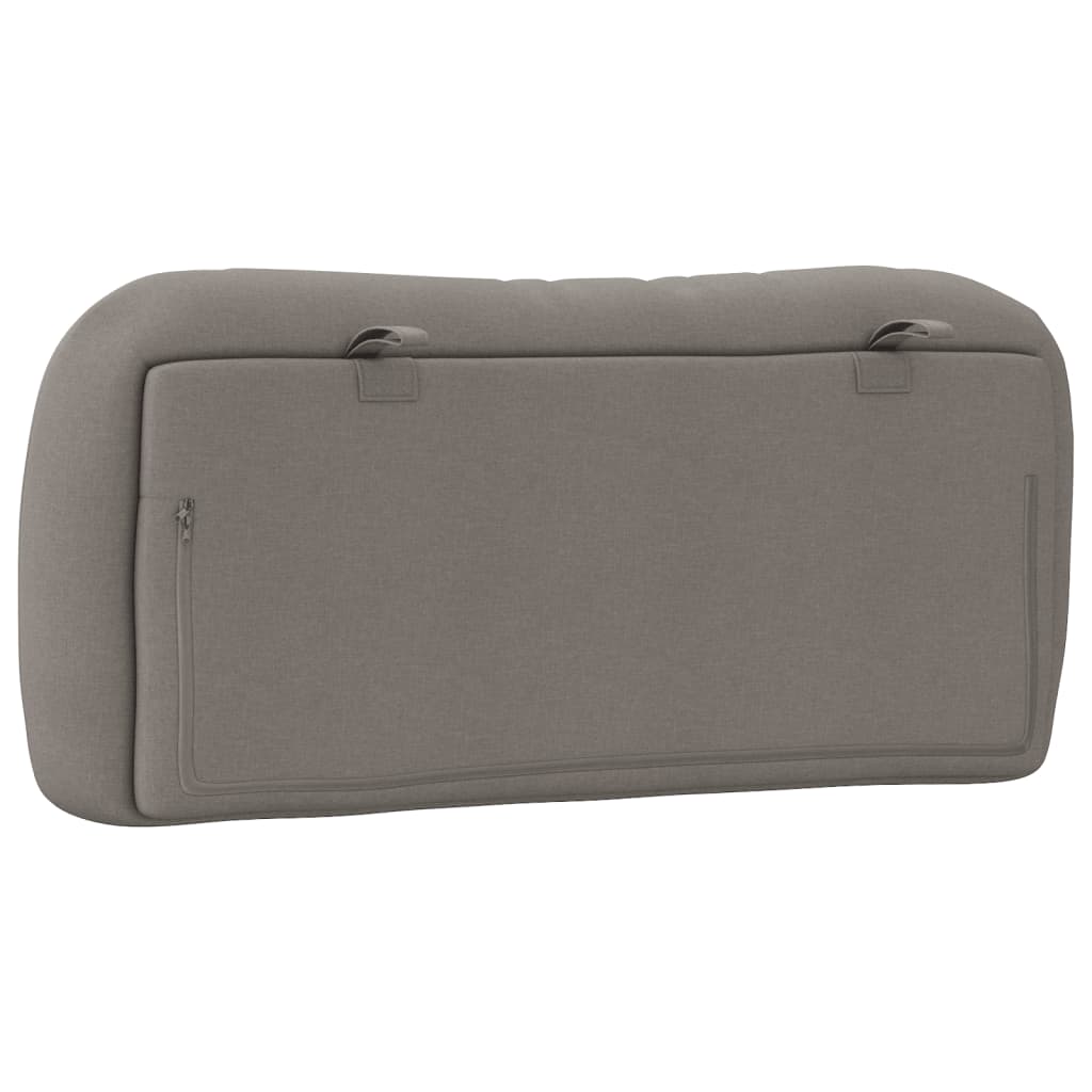 Kopfteil-Kissen "Hvar" Taupe 80 cm Stoff