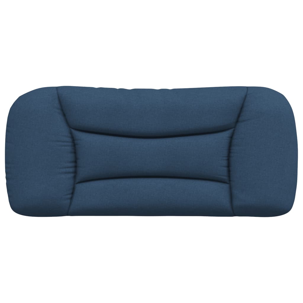 Kopfteil-Kissen "Hvar" Blau 80 cm Stoff