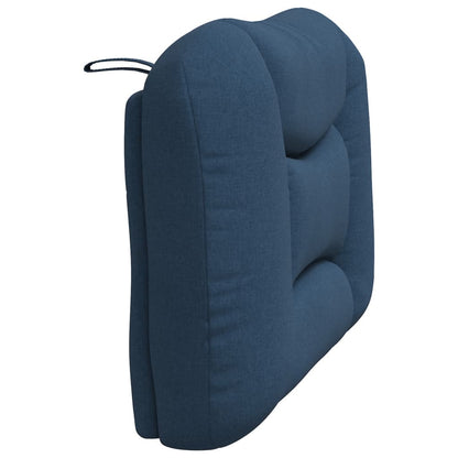 Kopfteil-Kissen "Hvar" Blau 80 cm Stoff