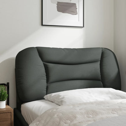 Kopfteil-Kissen "Hvar" Dunkelgrau 90 cm Stoff