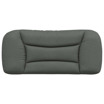 Kopfteil-Kissen "Hvar" Dunkelgrau 90 cm Stoff
