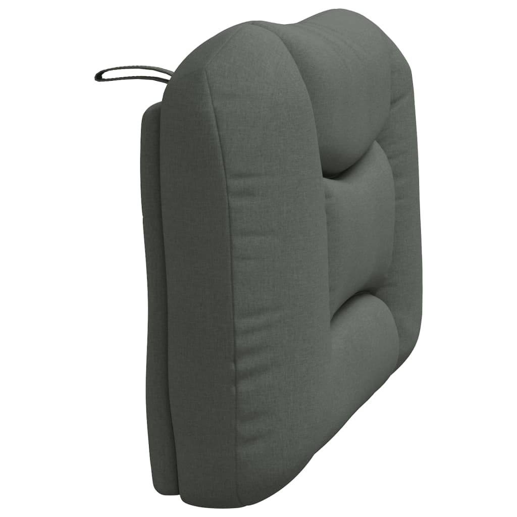 Kopfteil-Kissen "Hvar" Dunkelgrau 90 cm Stoff