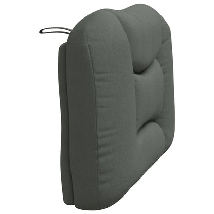 Kopfteil-Kissen "Hvar" Dunkelgrau 90 cm Stoff