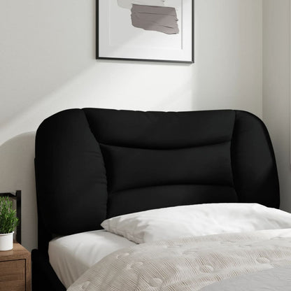 Kopfteil-Kissen "Hvar" Schwarz 90 cm Stoff