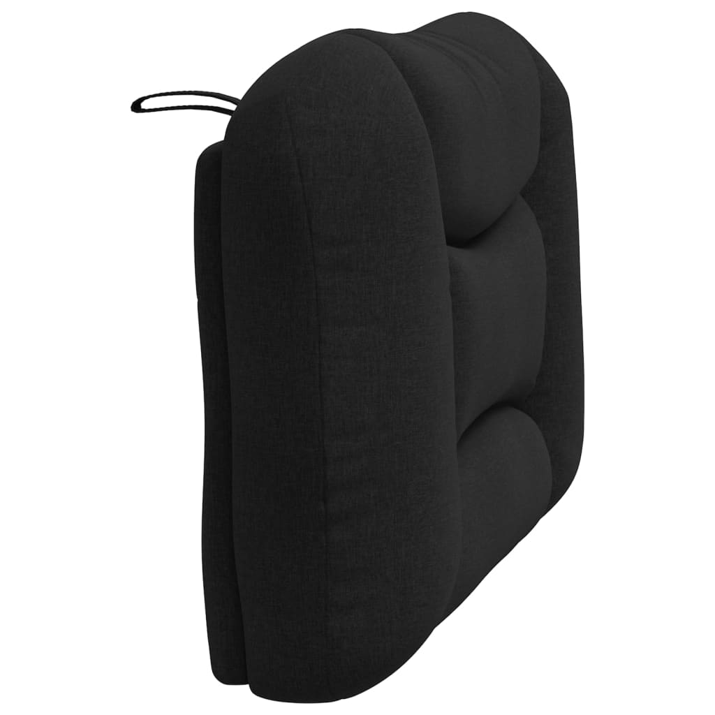 Kopfteil-Kissen "Hvar" Schwarz 90 cm Stoff