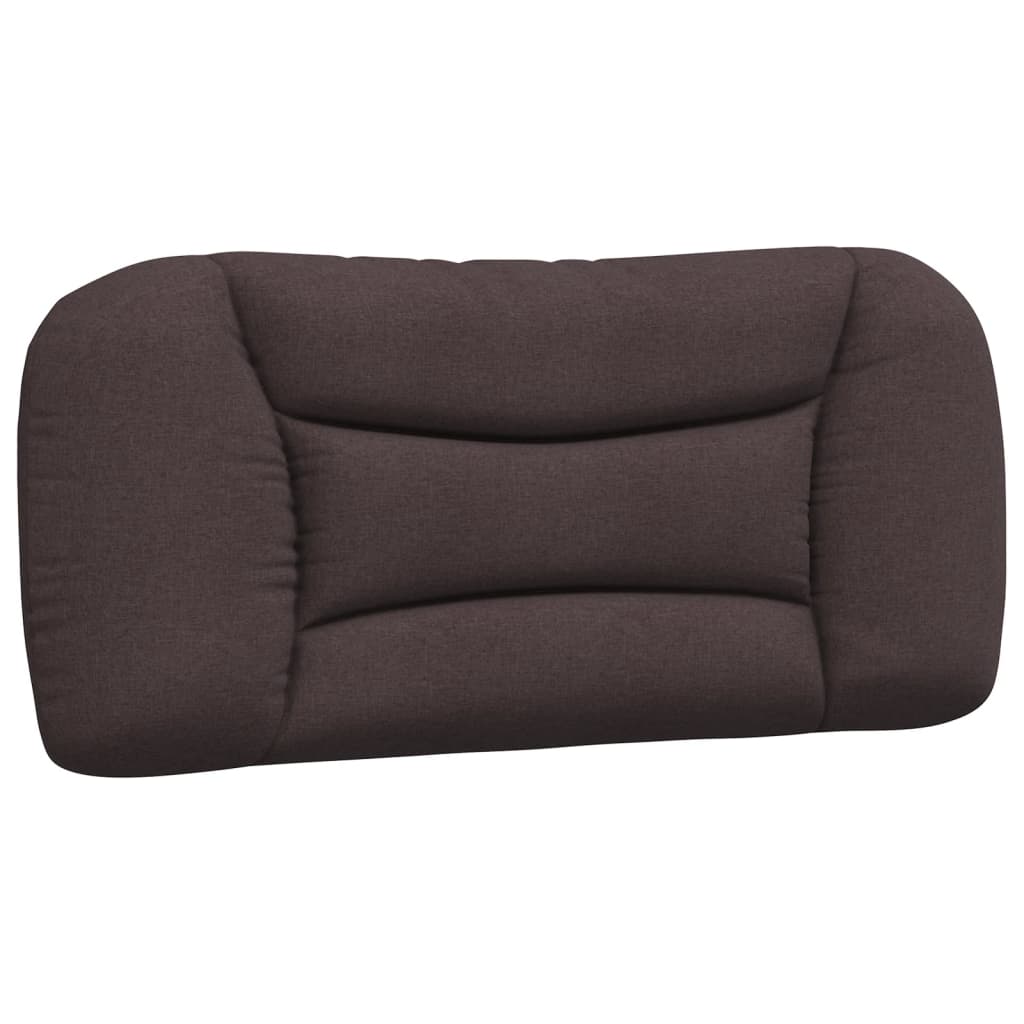 Kopfteil-Kissen "Hvar" Dunkelbraun 90 cm Stoff