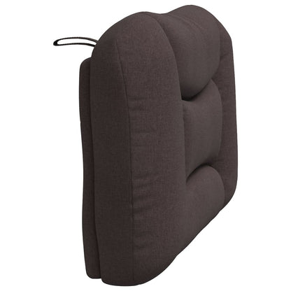 Kopfteil-Kissen "Hvar" Dunkelbraun 90 cm Stoff