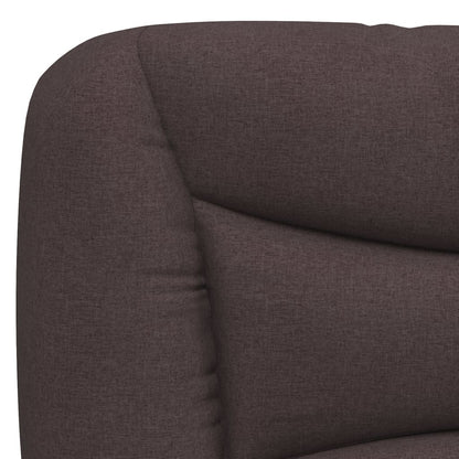 Kopfteil-Kissen "Hvar" Dunkelbraun 90 cm Stoff
