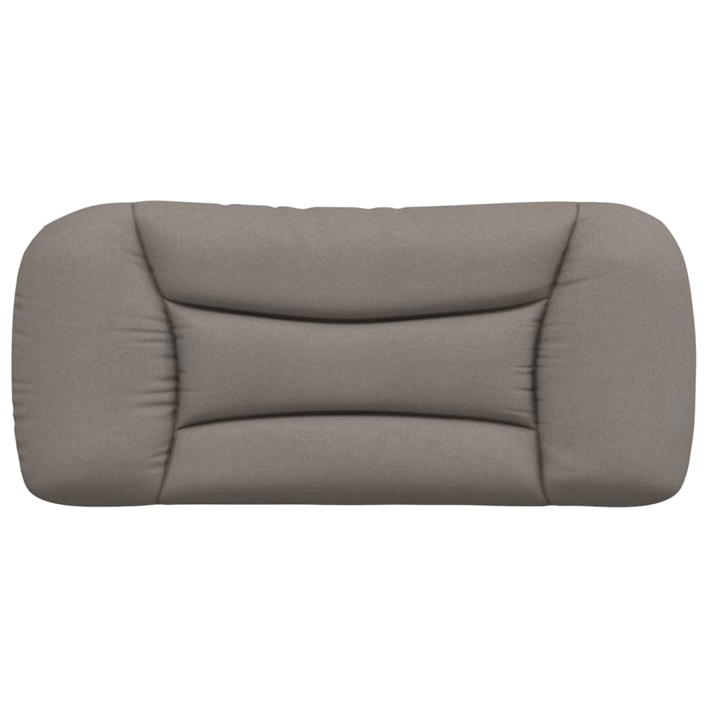 Kopfteil-Kissen "Hvar" Taupe 90 cm Stoff