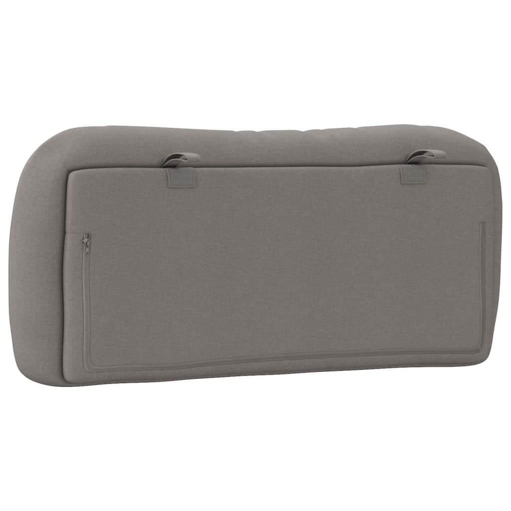 Kopfteil-Kissen "Hvar" Taupe 90 cm Stoff