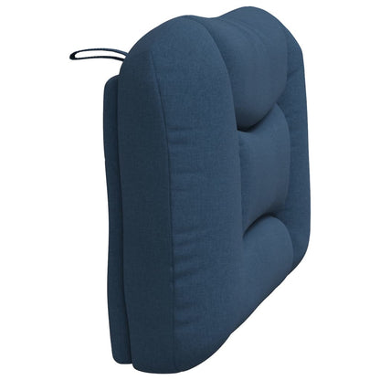 Kopfteil-Kissen "Hvar" Blau 90 cm Stoff