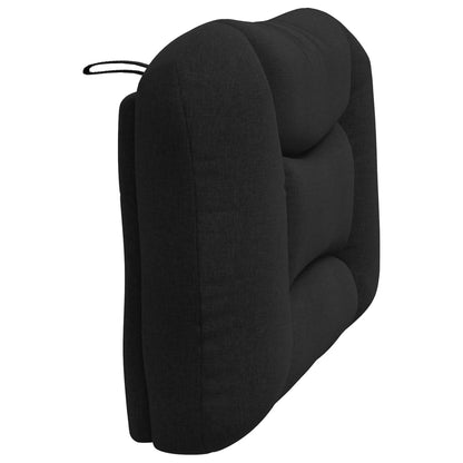 Kopfteil-Kissen "Hvar" Schwarz 100 cm Stoff