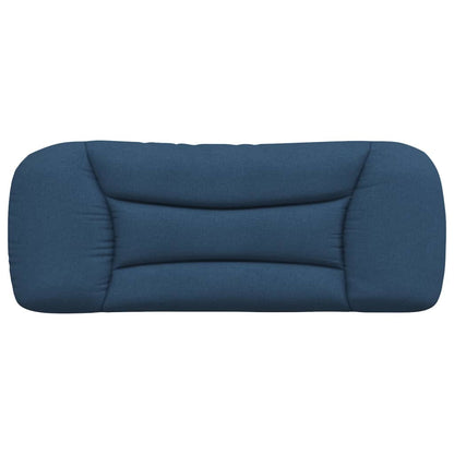 Kopfteil-Kissen "Hvar" Blau 100 cm Stoff