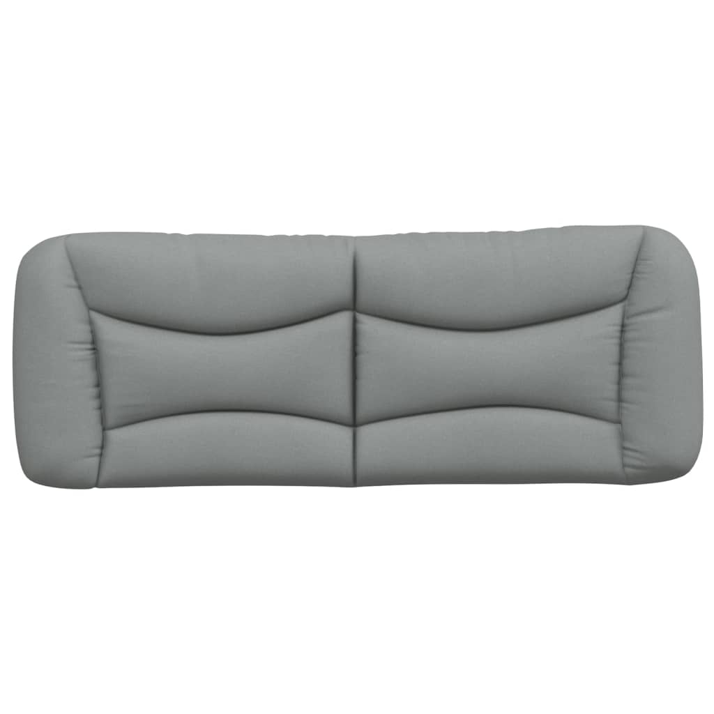 Kopfteil-Kissen "Hvar" Hellgrau 120 cm Stoff