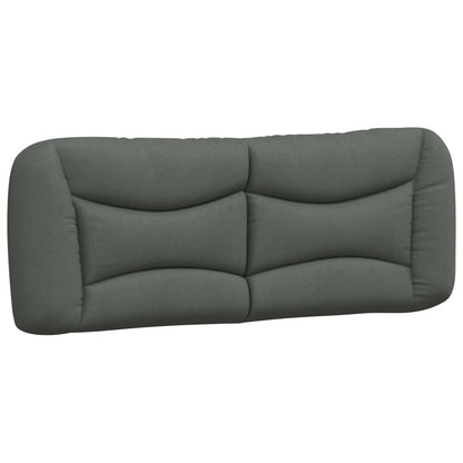 Kopfteil-Kissen "Hvar" Dunkelgrau 120 cm Stoff