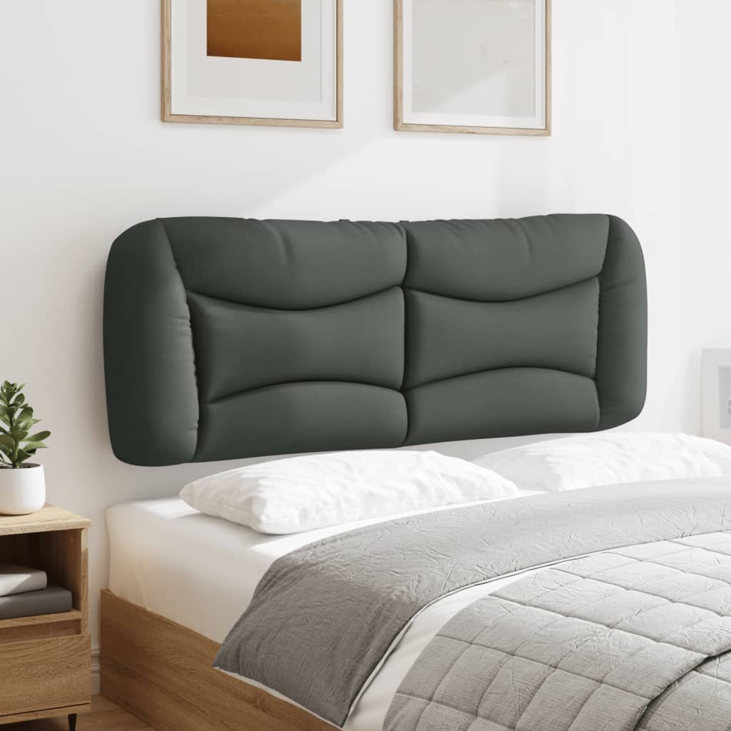 Kopfteil-Kissen "Hvar" Dunkelgrau 120 cm Stoff