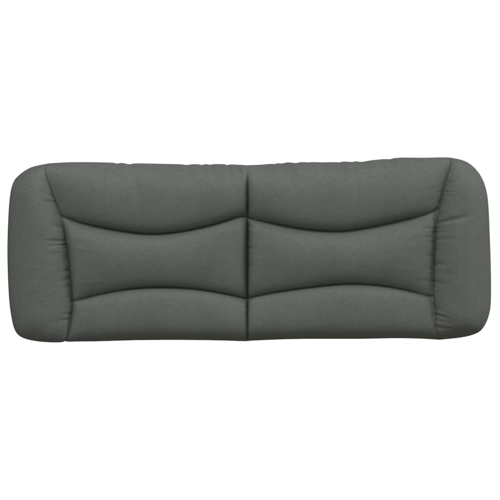 Kopfteil-Kissen "Hvar" Dunkelgrau 120 cm Stoff