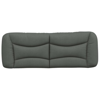Kopfteil-Kissen "Hvar" Dunkelgrau 120 cm Stoff