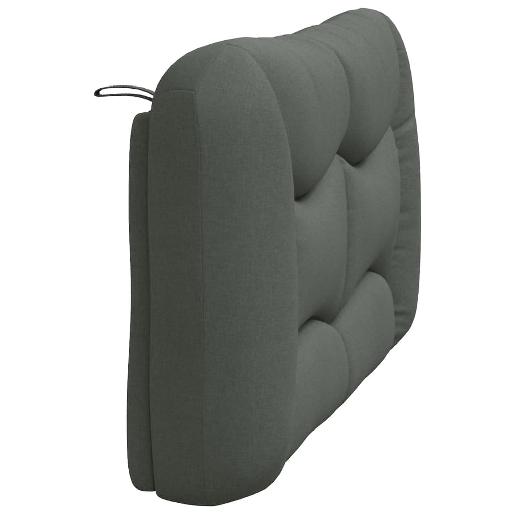Kopfteil-Kissen "Hvar" Dunkelgrau 120 cm Stoff