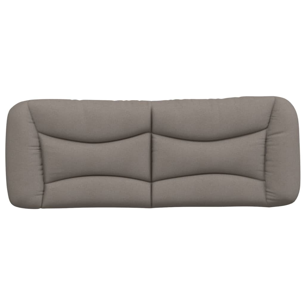 Kopfteil-Kissen "Hvar" Taupe 120 cm Stoff