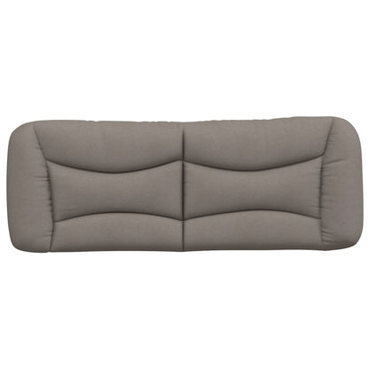 Kopfteil-Kissen "Hvar" Taupe 120 cm Stoff