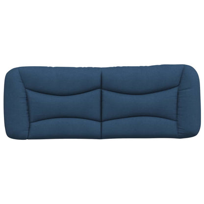 Kopfteil-Kissen "Hvar" Blau 120 cm Stoff