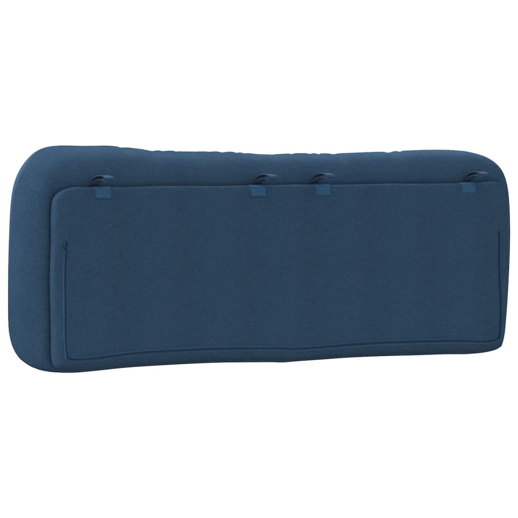 Kopfteil-Kissen "Hvar" Blau 120 cm Stoff