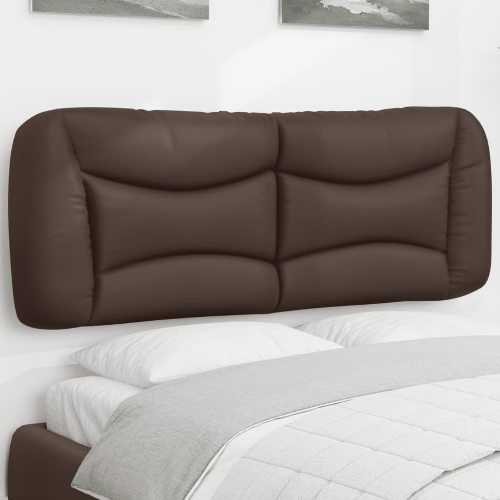 Kopfteil-Kissen "Hvar" Braun 120 cm Kunstleder