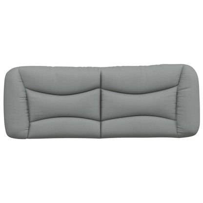 Kopfteil-Kissen "Hvar" Hellgrau 140 cm Stoff