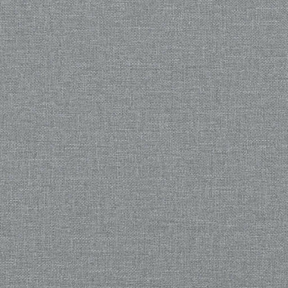 Kopfteil-Kissen "Hvar" Hellgrau 140 cm Stoff