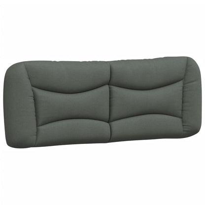 Kopfteil-Kissen "Hvar" Dunkelgrau 140 cm Stoff