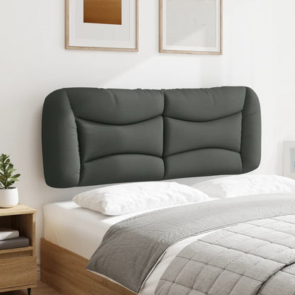 Kopfteil-Kissen "Hvar" Dunkelgrau 140 cm Stoff