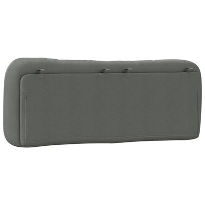 Kopfteil-Kissen "Hvar" Dunkelgrau 140 cm Stoff