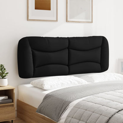 Kopfteil-Kissen "Hvar" Schwarz 140 cm Stoff