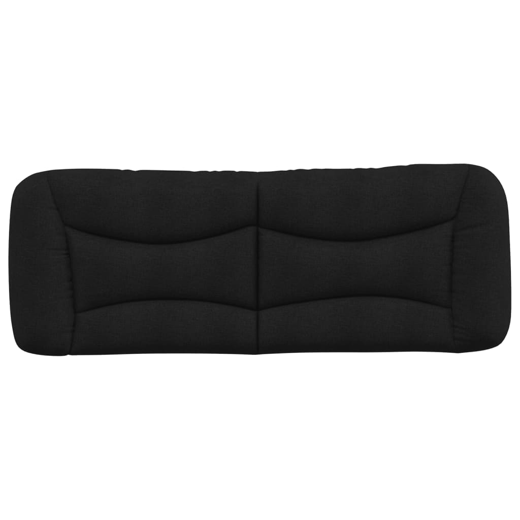 Kopfteil-Kissen "Hvar" Schwarz 140 cm Stoff