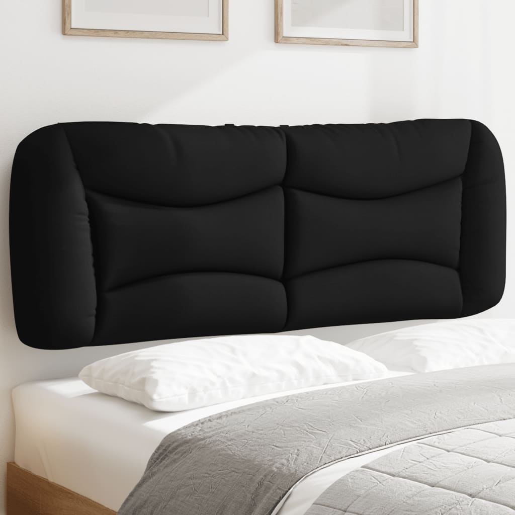 Kopfteil-Kissen "Hvar" Schwarz 140 cm Stoff