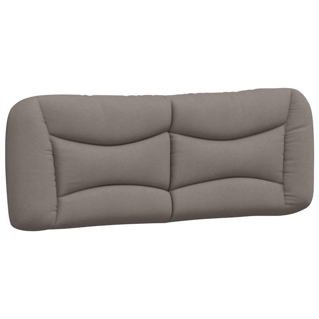 Kopfteil-Kissen "Hvar" Taupe 140 cm Stoff