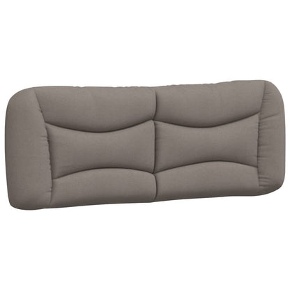 Kopfteil-Kissen "Hvar" Taupe 140 cm Stoff