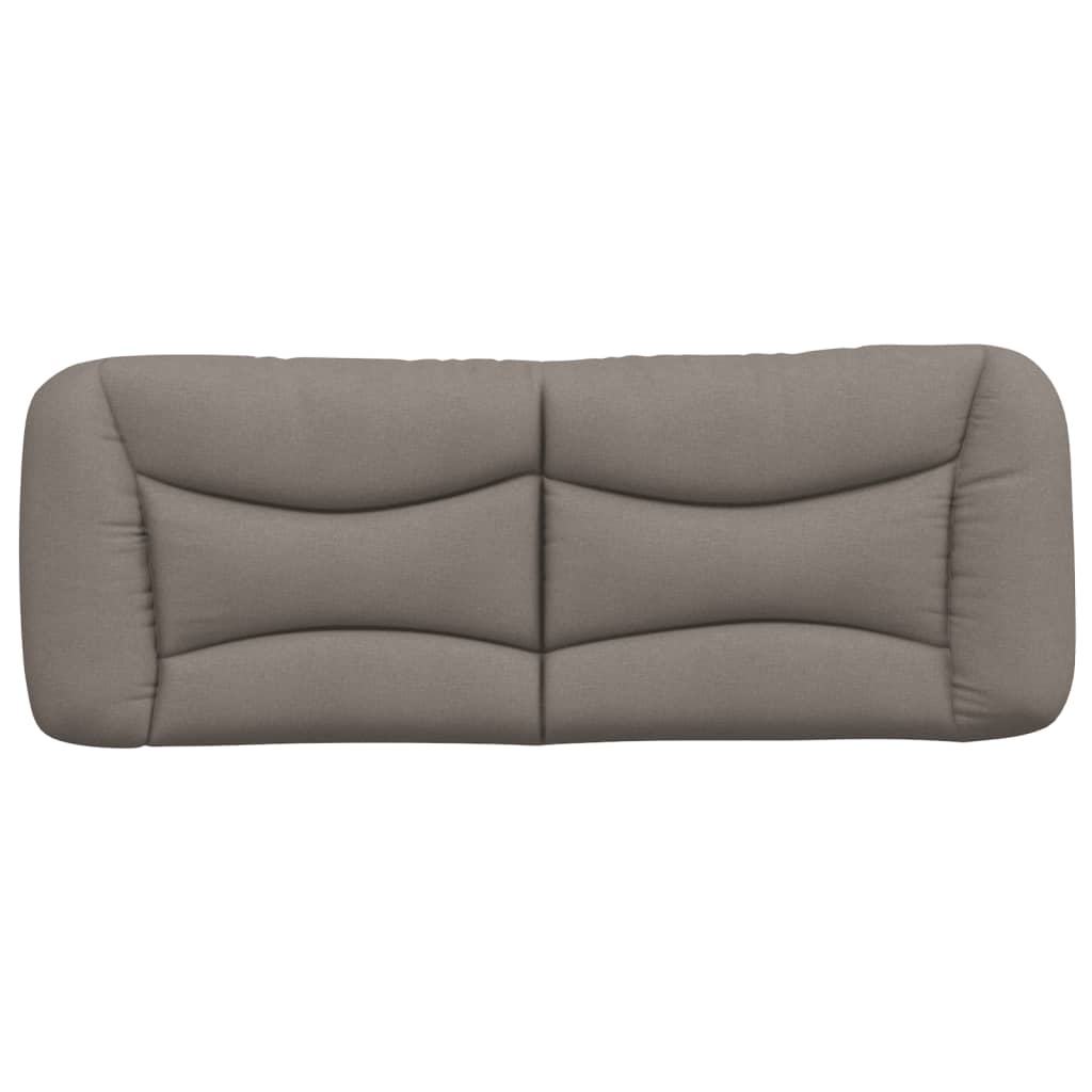 Kopfteil-Kissen "Hvar" Taupe 140 cm Stoff