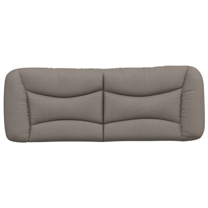 Kopfteil-Kissen "Hvar" Taupe 140 cm Stoff