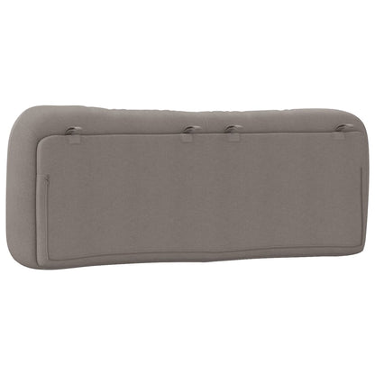 Kopfteil-Kissen "Hvar" Taupe 140 cm Stoff