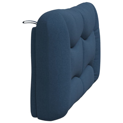 Kopfteil-Kissen "Hvar" Blau 140 cm Stoff