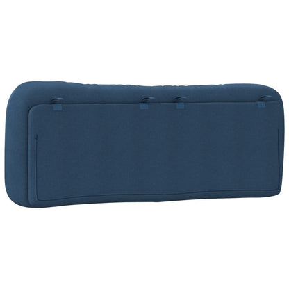 Kopfteil-Kissen "Hvar" Blau 140 cm Stoff