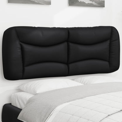 Kopfteil-Kissen "Hvar" Schwarz 140 cm Kunstleder