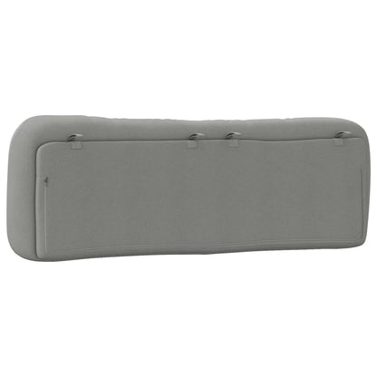 Kopfteil-Kissen "Hvar" Hellgrau 160 cm Stoff