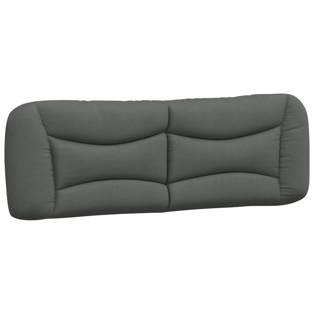Kopfteil-Kissen "Hvar" Dunkelgrau 160 cm Stoff