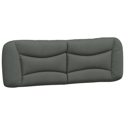 Kopfteil-Kissen "Hvar" Dunkelgrau 160 cm Stoff