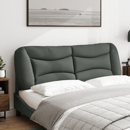 Kopfteil-Kissen "Hvar" Dunkelgrau 160 cm Stoff