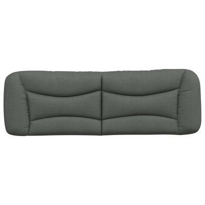 Kopfteil-Kissen "Hvar" Dunkelgrau 160 cm Stoff
